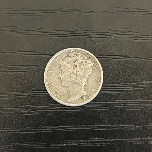 1943 C U.S. Dime – Rare 10 Cent Coin in Great Condition - Picture 1 of 2